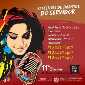 Cartaz do Festival de Talentos