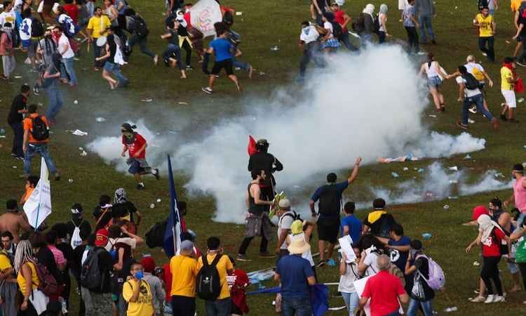 Manifestação em Brasília contra a PEC 55