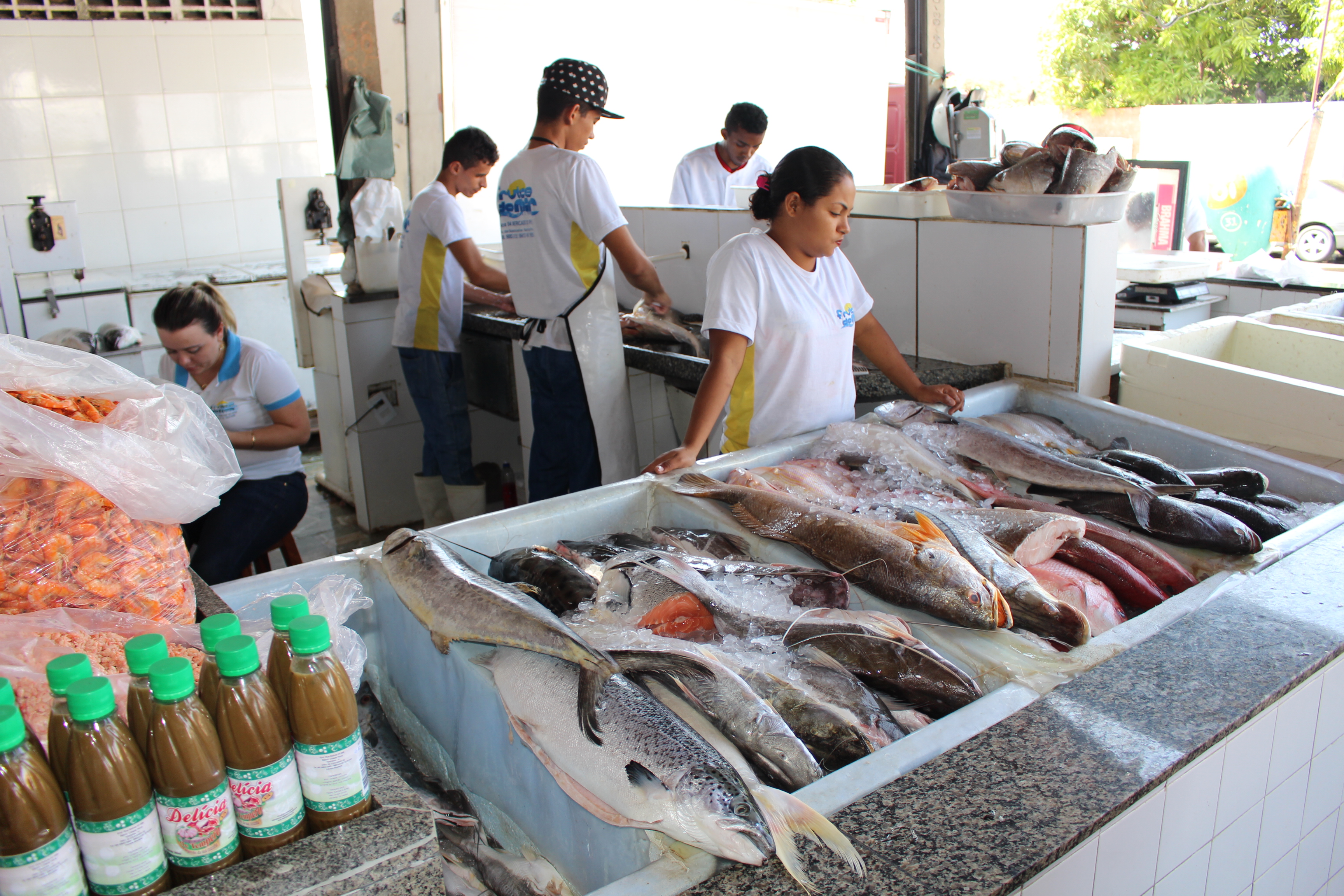 Cerca de 600 kg de pescado é vendido todo dia no mercado do peixe de Teresina