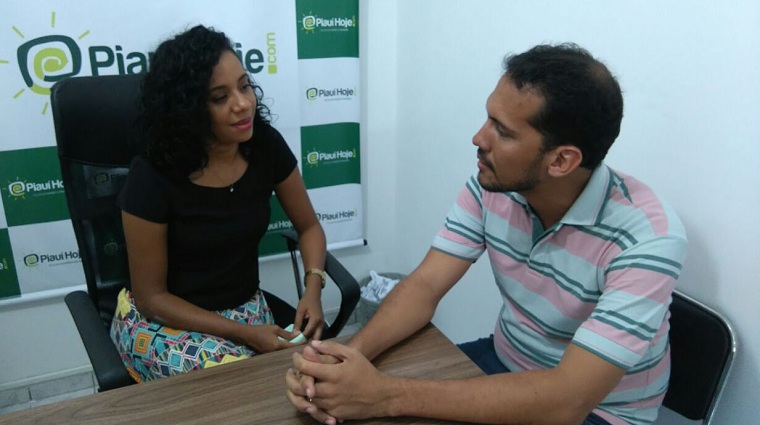 Luciane e Douglas Bezerra, candidato a vice-prefeito