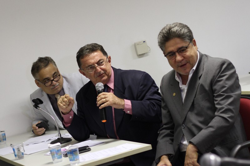 Deputados estaduais Robert Rios (PDT), Rubem Martins (PSB) e João Mádison (PMDB)
