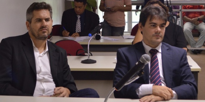 Deputados estaduais Pablo Santos e Severo Eulálio, do PMDB