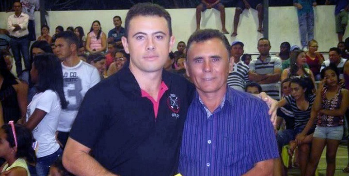 Assis Júnior com o pai, ex-vereador De eAssis