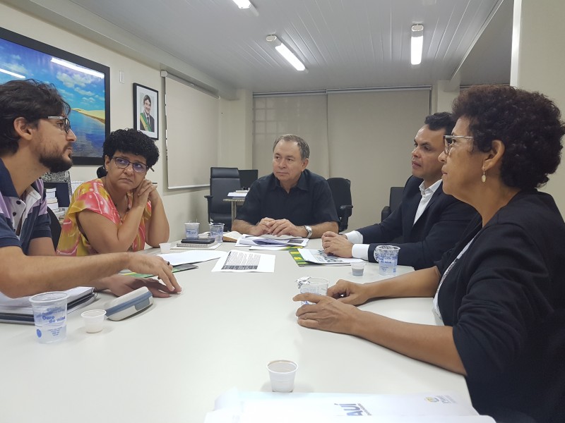 Reunião de trabalho com  o secretário de Estadod do Planejamento, Antonio Neto