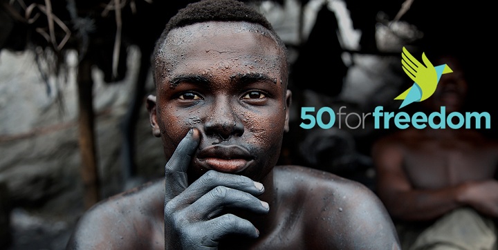 a campanha mundial 50 For Freedom