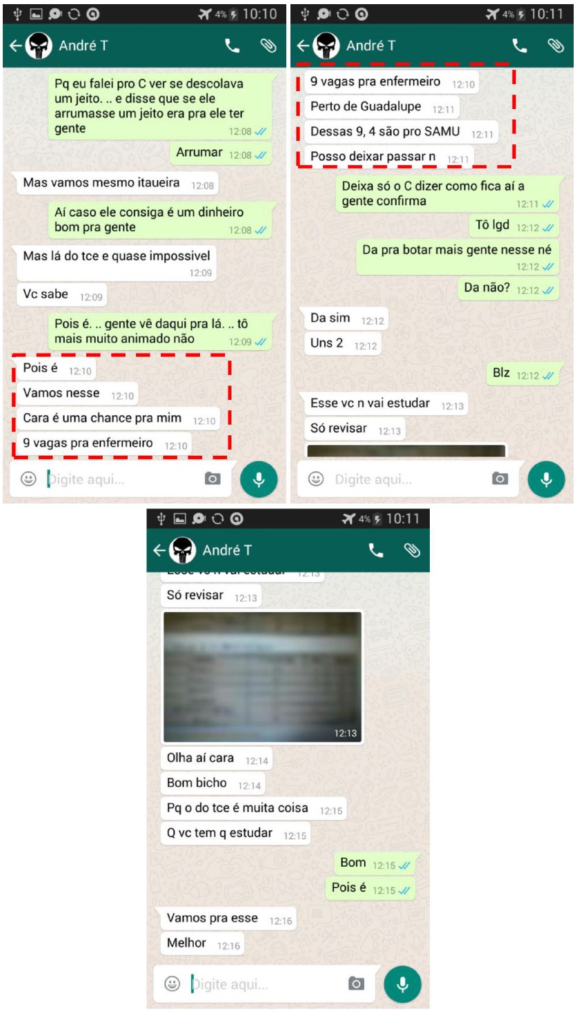 Mensagens no whatsapp revelam como funcionava esquema 7