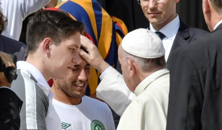 Chapecoense e Papa Francisco
