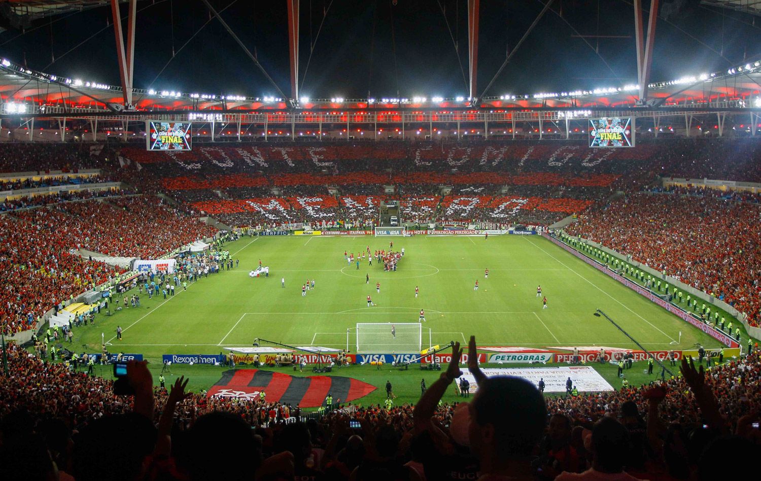 Mosaico da torcida do Flamengo