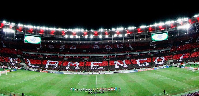 Mosaico do Flamengo no Maracanã