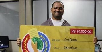 Roberto Pinto de Abreu ganhou 20 mil,