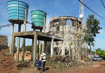 Construção de reservatório de água em Batalha