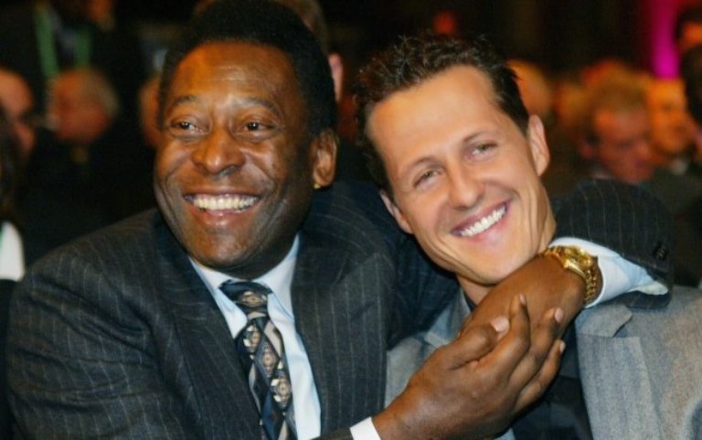 Pelé e Michael Schumacher