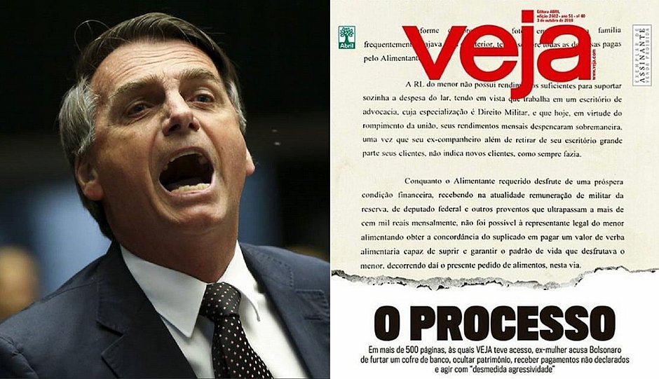 Capa da Veja com denúncia da ex-mulher de Jair Bolsonaro