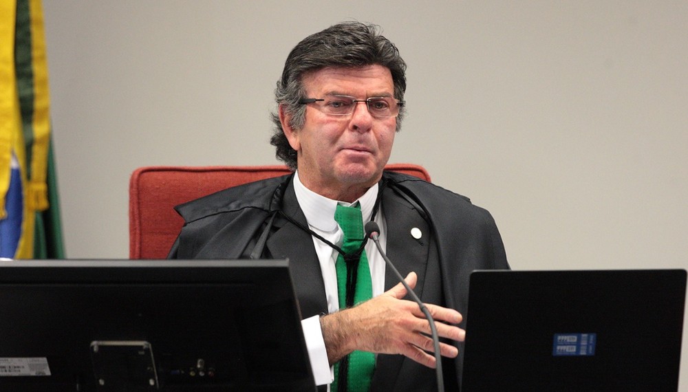 O ministro do STF Luiz Fux, durante audiência pública no STF