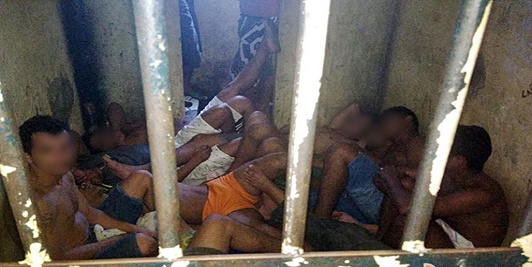 Presos ficam aglomerados em cela após tentativa de fuga