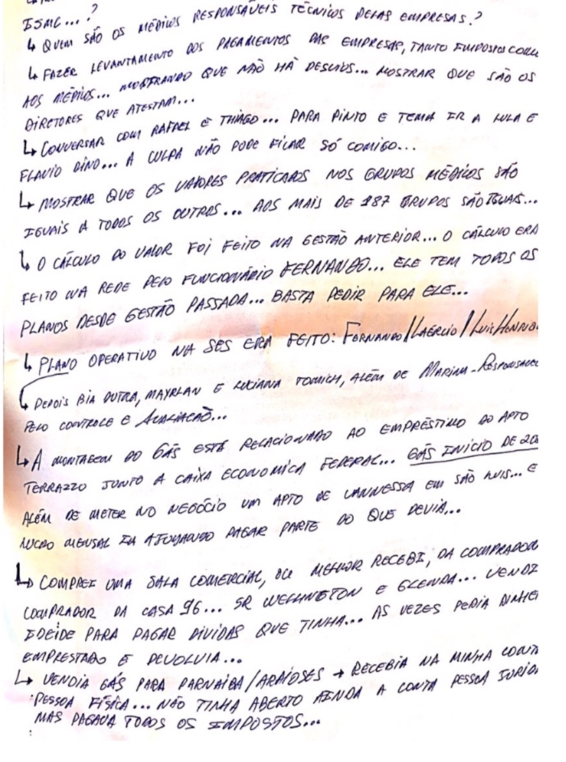 A carta que teria sido escrita por Mariano de Castro Silva