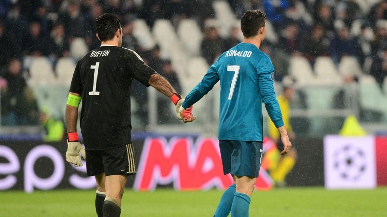 Buffon e Cristiano Ronaldo