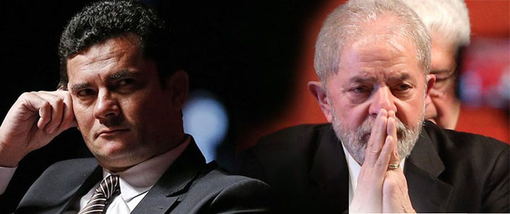 Sérgio Moro e Luiz Inácio Lula da Siva