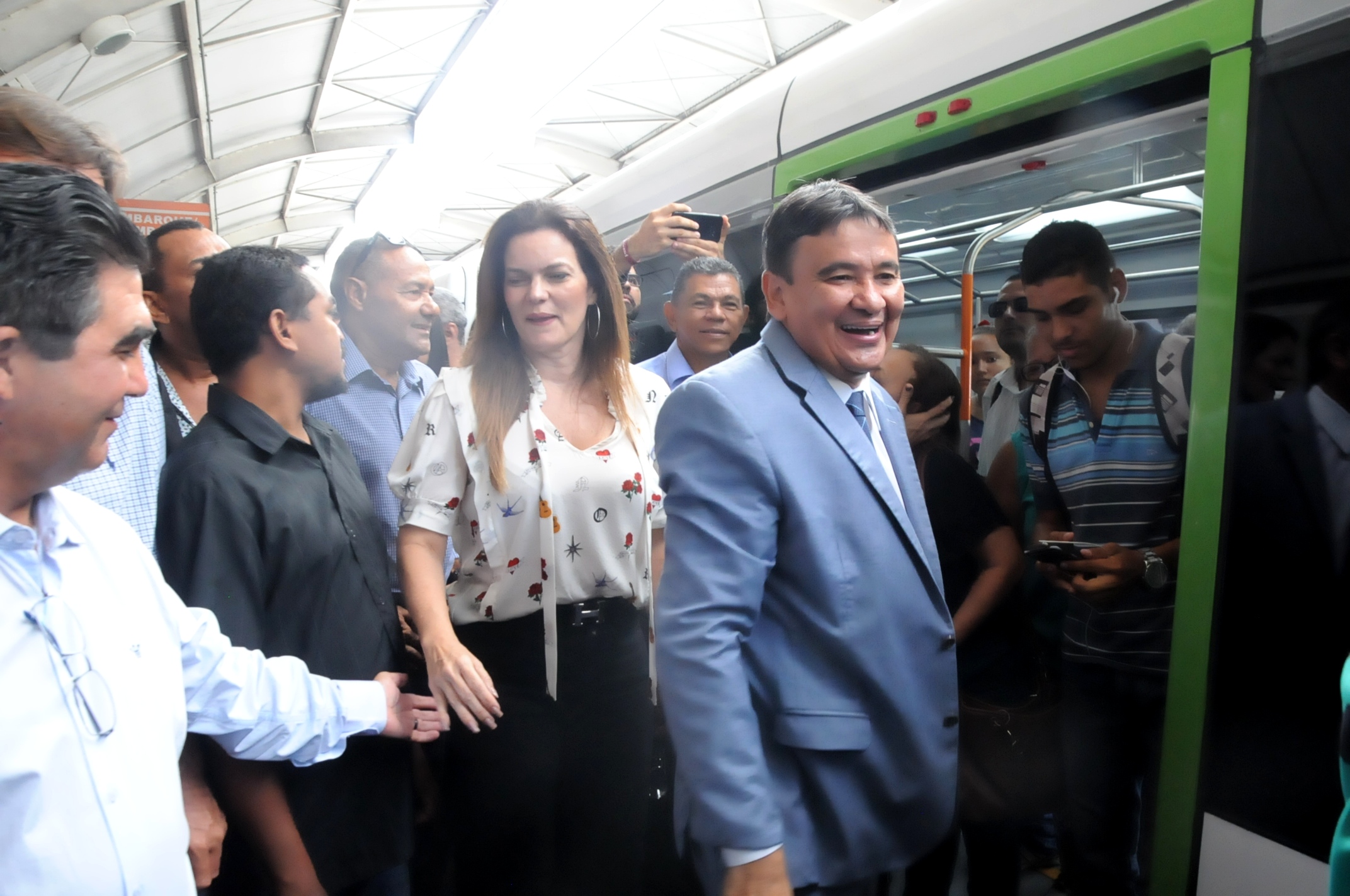 Francisco Lima com a deputada Iracema Portela e o governador Wellington Dias