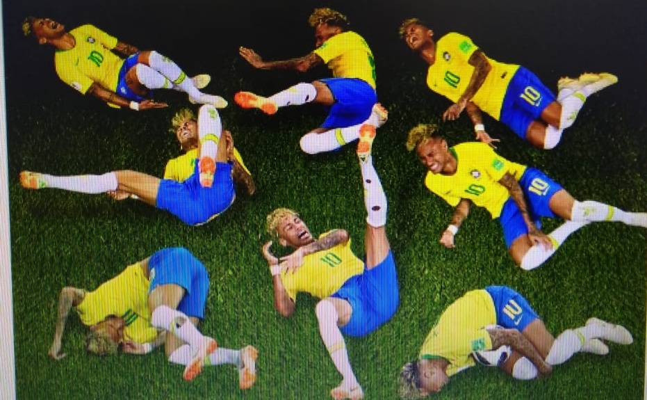 Neymar caído: nenhuma novidade