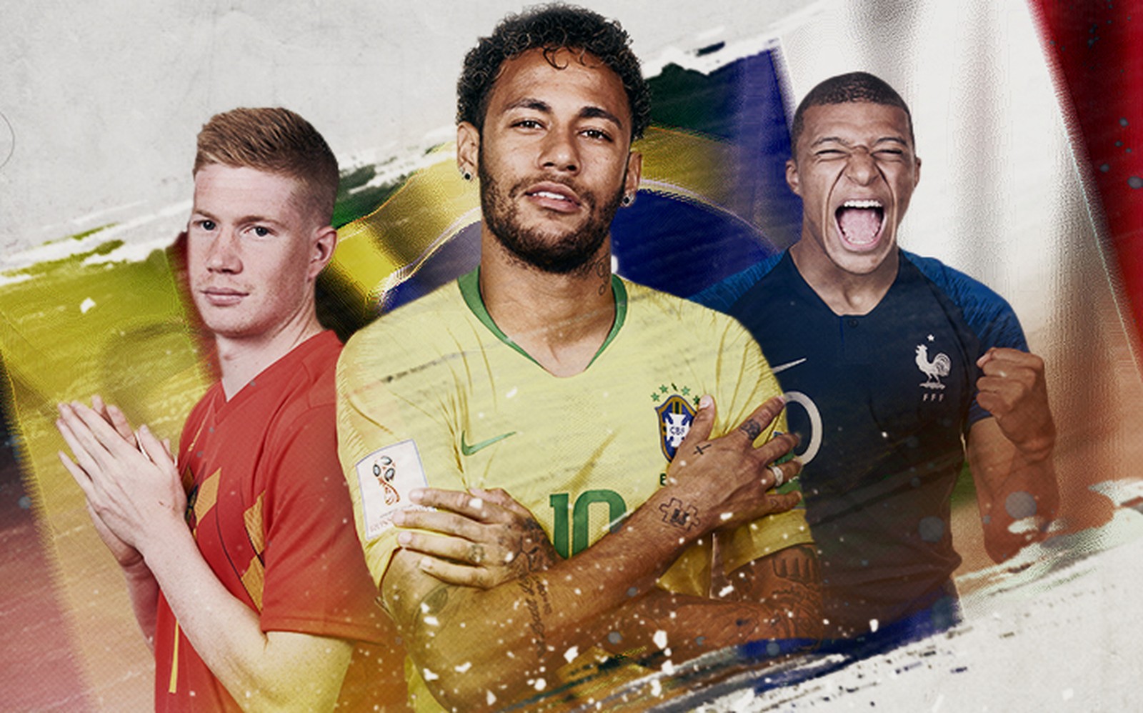 Brasil, Bélgica, França e Uruguai abrem as quartas de final da Copa da Rússia