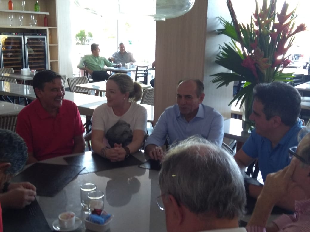 Glesi Hoffmann com lideranças políticas no Piauí