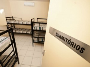 O dormitório do novo abrigo para acolher dependentes químicos em Teresina