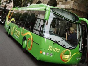 O ônibus foi produzido na Nova Zelândia.