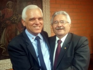 Deputado Themístocles Filho com senador Elmano Ferrer