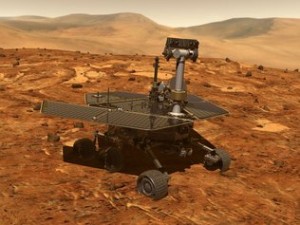 Robô continua andando em solo de Marte