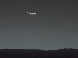 Imagem na Nasa mostra como o nosso planeta é visto de Marte