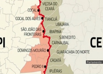 Alepi pede ao IBGE alteração de mapa sobre áreas em conflito com Ceará