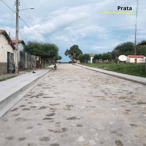 Calçamento em Prata do Piauí