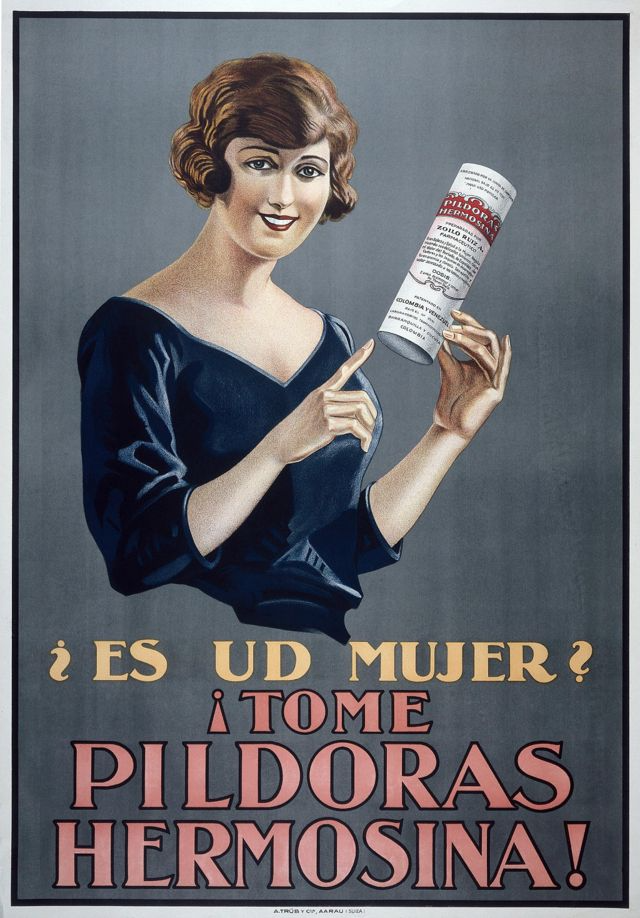 Publicidade em espanhol de "Pildoras Hermosina"