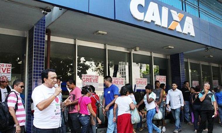 A greve dos bancários prossegue em todo o país