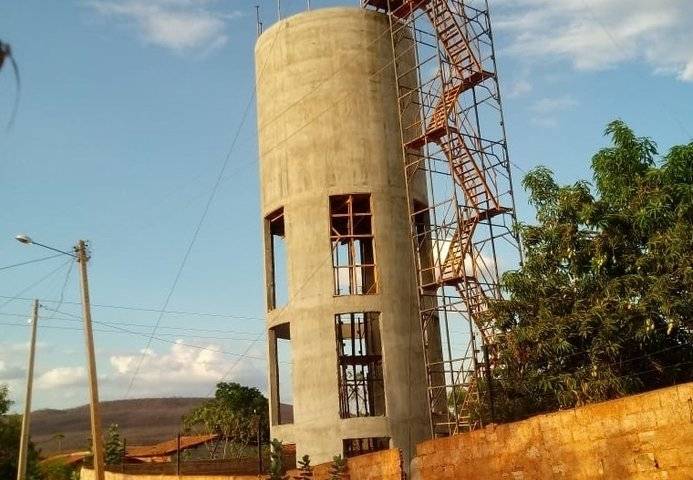 Reservatório do bairro Morada do Sol está em fase de conclusão