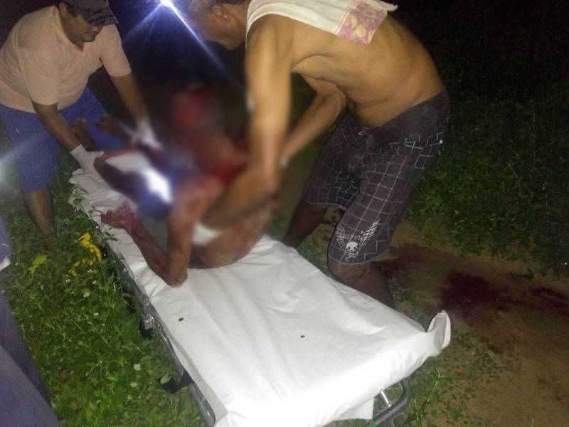Deusdete perdeu bastante sangue