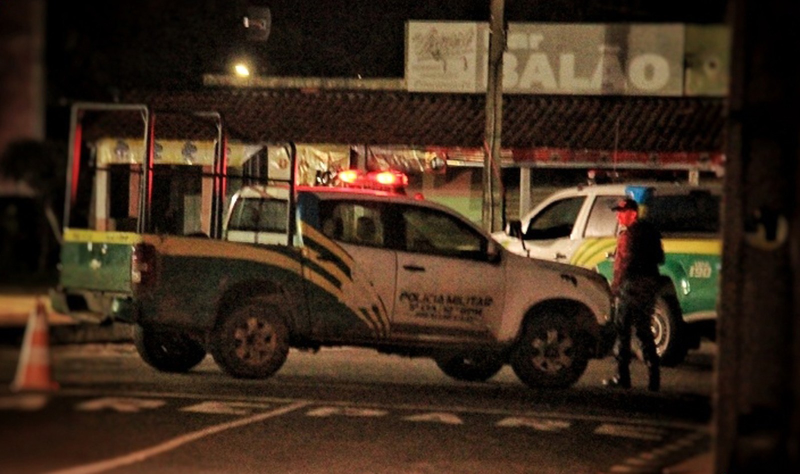 A viatura da PM em Piracuruca