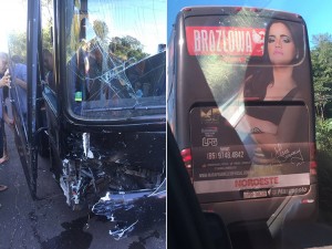(ônibus da cantora envolve-se em acidente.