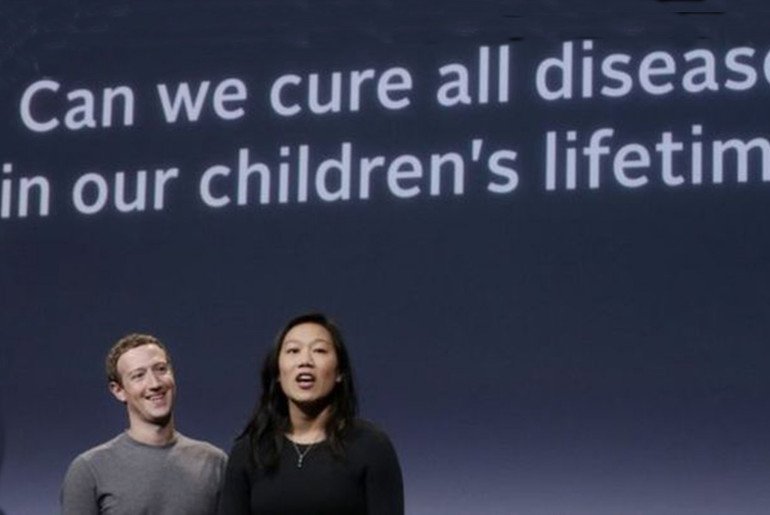 Mark Zuckerberg, e sua esposa, a médica Priscilla Chan
