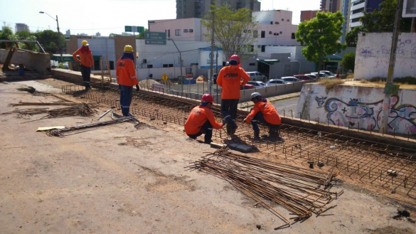 Obras na ponte JK