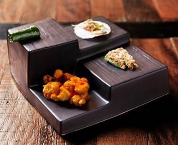 Prato para entradas do Restaurante Lasai