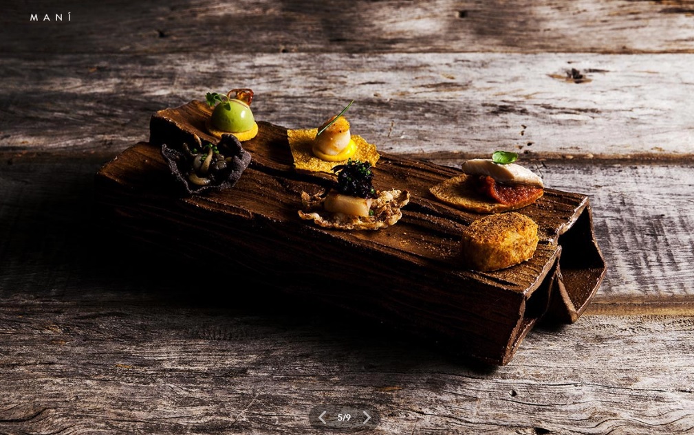 Prato para entradas, Restaurante Mani, SP