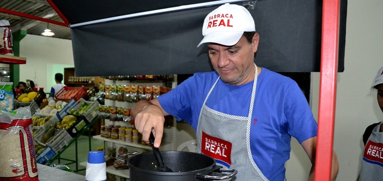 Joaquim do Arroz durante a 65ª Expoapi, em 2015