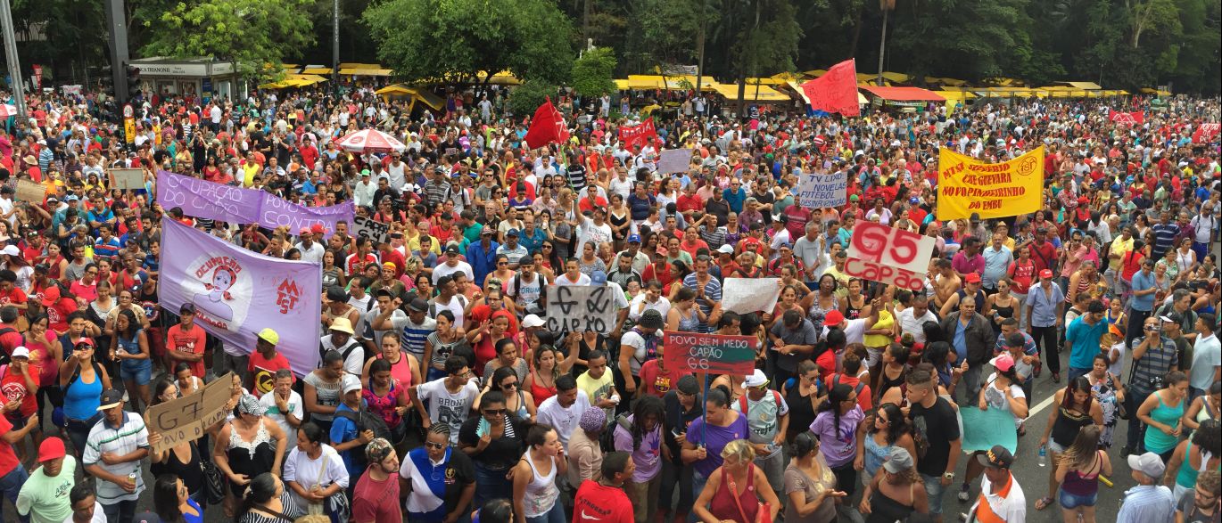 manifestação na Paulista
