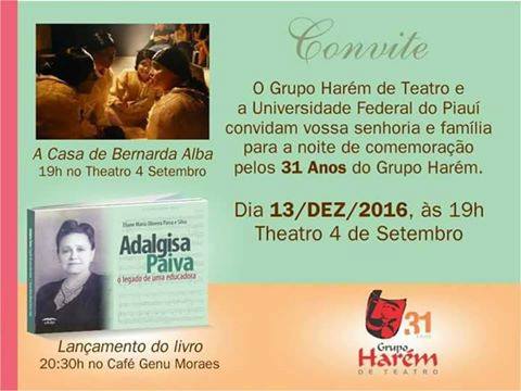 Grupo Hárem de Teatro completa 31 anos
