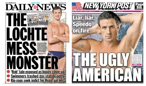 A farsa ganhou as manchetes dos jornais nos EUA