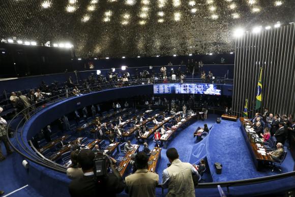 Brasília - Segundo dia da sessão de julgamento do impeachment da presidenta afastada Dilma Rousseff
