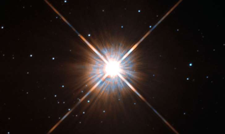 Imagem capturada pelo Hubble mostra a Proxima Centauri, uma das estrelas mais próximas da Terra.