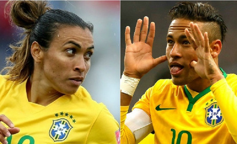 Marta e Neymar: os 10 do Brasil